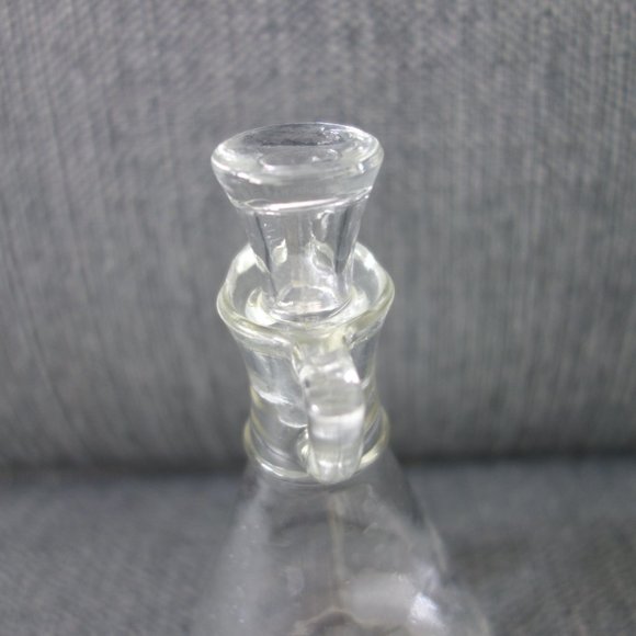 Vintage Glass Salad Dressing Shaker with Glass Lid - Picture 3 of 14